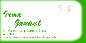 irma gampel business card